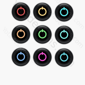 icons set off button