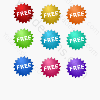 graphic free sticker
